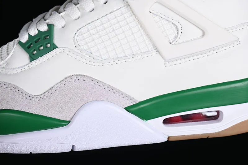 All categories Air Jordan Jordan series basketball shoes Air Jordan 4 OG version Nk SB x Air Jordan 4 "Pine Green" AJ4 Joe 4 joint white green DR5415-103